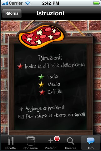 RicetteNapoli_Istruzioni Ricette Napoli - Pagina Istruzioni
