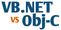 VbNet_ObjC VB.NET VS OBJECTIVE-C